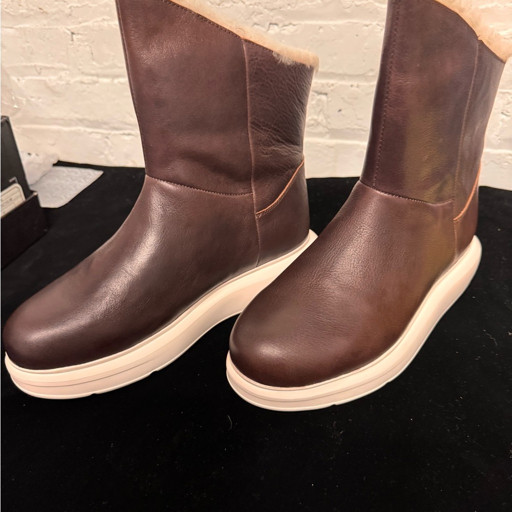 Australia Luxe Collective Chocolate Brown Platform Boots